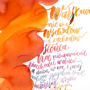 Brushlettering: październikowe poniedziałki