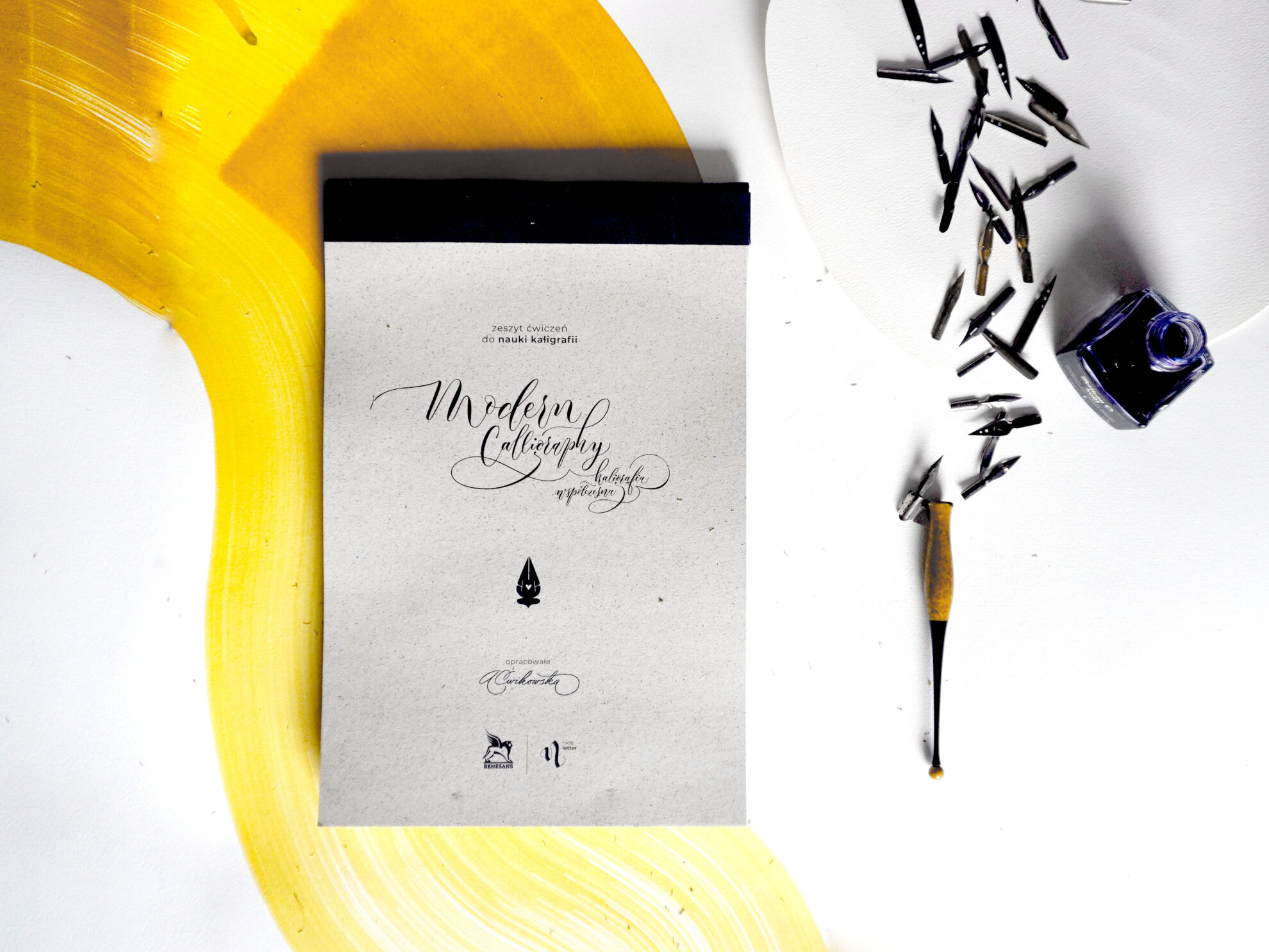zeszyt ćwiczeń do nauki kaligrafii: modern calligraphy – kaligrafia współczesna