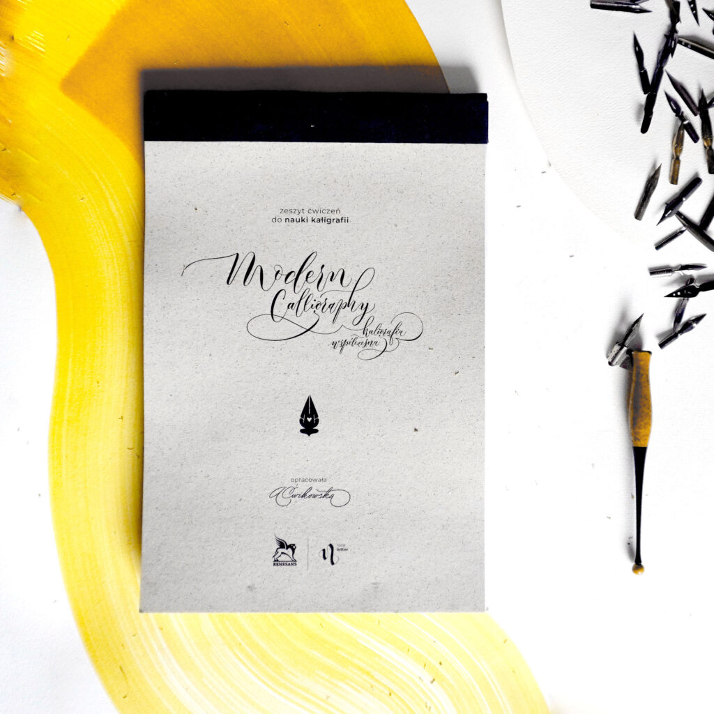 zeszyt ćwiczeń do nauki kaligrafii: modern calligraphy – kaligrafia współczesna